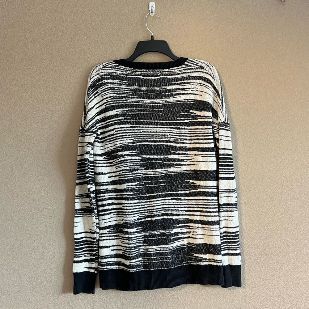 Anthropologie Button Front Striped Cardigan - Picture 5 of 7